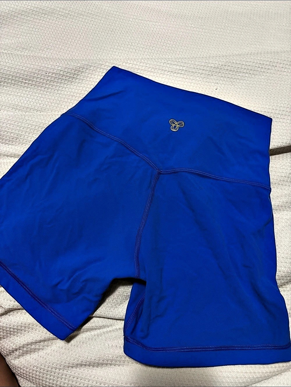 Aritzia TnaBUTTER Cheeky Hi-Rise 5" Short Blue Shorts